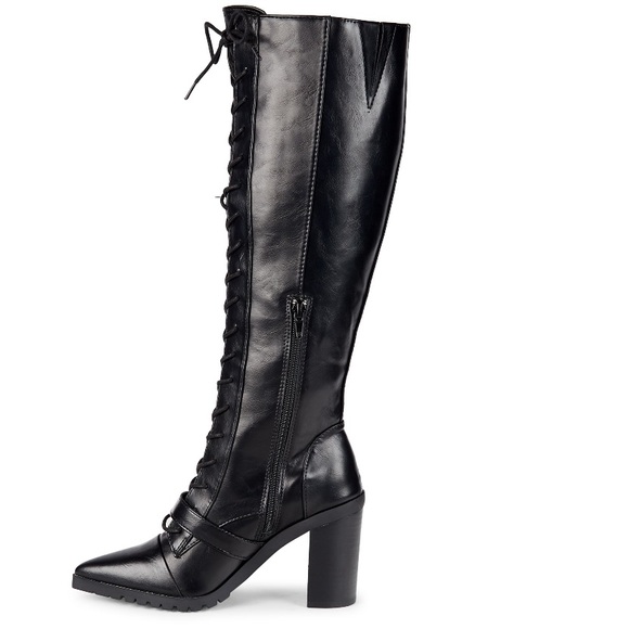 Charles David Dysfunctional Leather Boots - Picture 1 of 12
